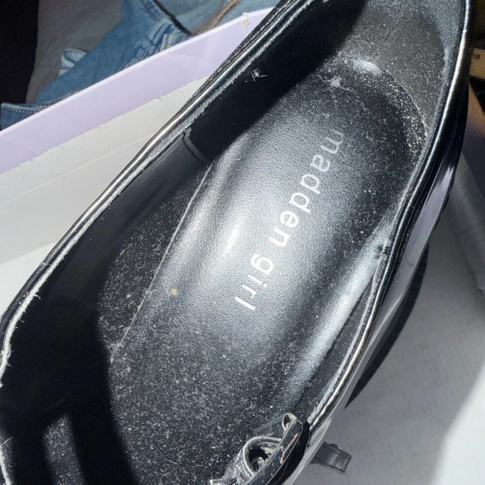 Madden Girl Glossy Black Mary Jane Shoes - Picture 3 of 6